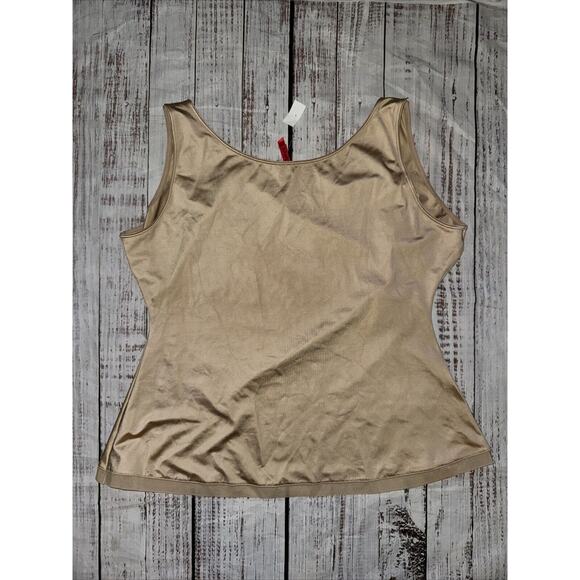 NEW Spanx Slimplicity Cami Scoop Neck Tank Top Camisole Slimming Nude Size 3X - Picture 3 of 5